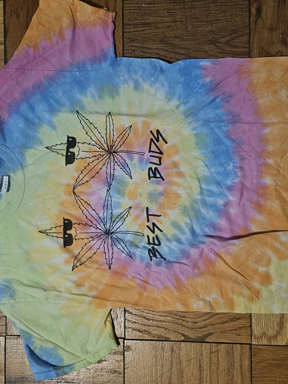 Tie-Dye 'Best Buds' 420 Tee - TIE DYE - Medium